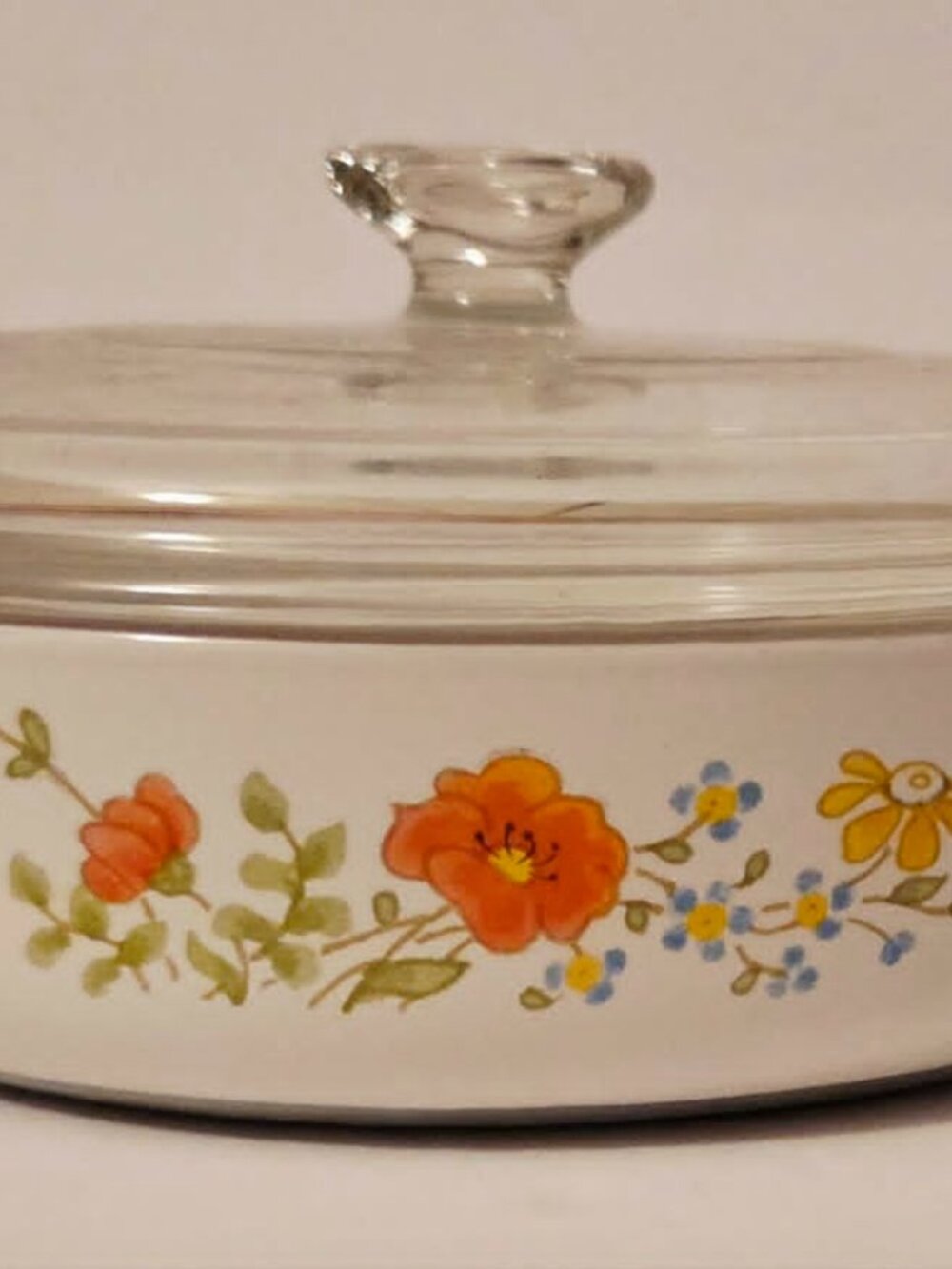 Vintage Corning Ware "Wildflower" 8 1/2-inch Skillet from the Range Toppers